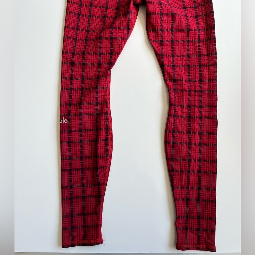 ALO yoga Black and red checkered print leggings - Picture 6 of 6